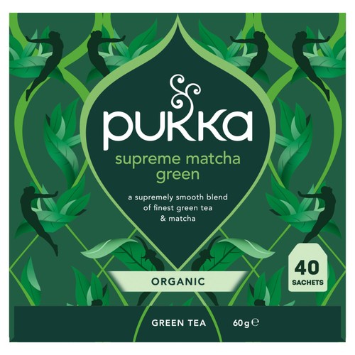 Pukka Organic Supreme Matcha Green x40 Herbal Tea Bags