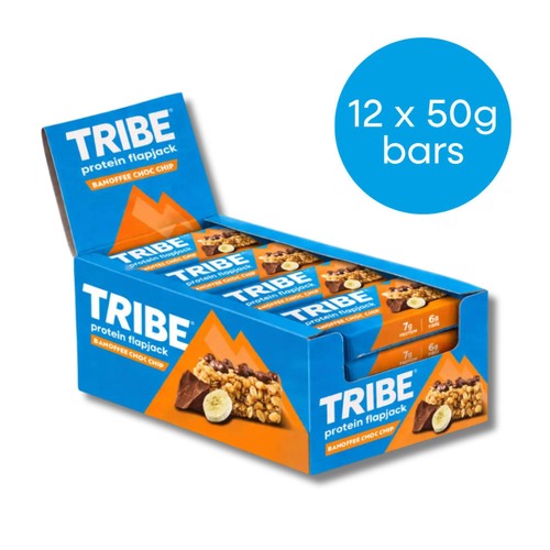 TRIBE Protein Energy Flapjack Banoffee Choc Chip 