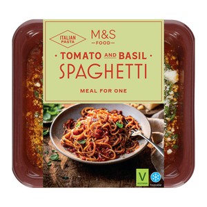 M&S Tomato & Basil Spaghetti  Serves 1
