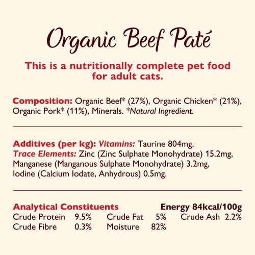 Lily's Kitchen Organic Beef Dinner for Cats