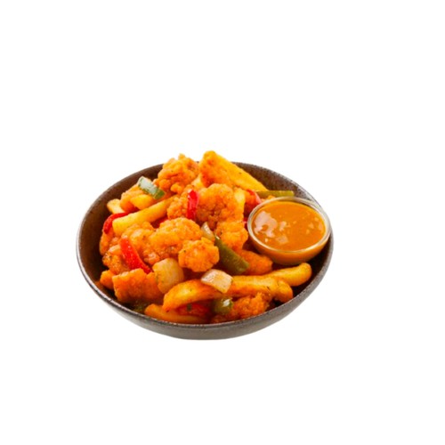Fit Foods High Protein Salt & Chilli Chicken with Chips & Curry Sauce