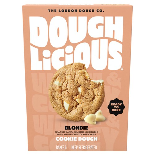 Doughlicious Blondie Salted Caramel&White Chocolate ReadytoBake CookieDough