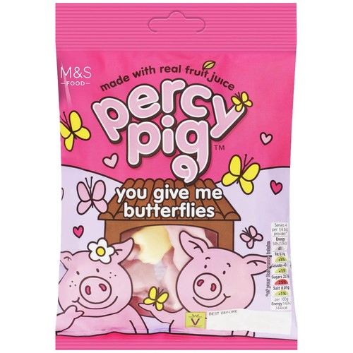 M&S Percy Pig You Give Me Butterflies Fruit Gums