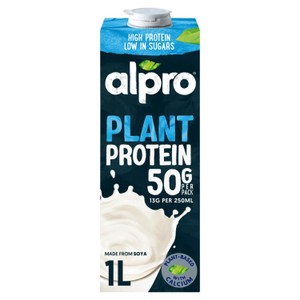 Alpro 50g High Protein Soya Chocolate Flavour Long Life Dairy Free Drink 1L