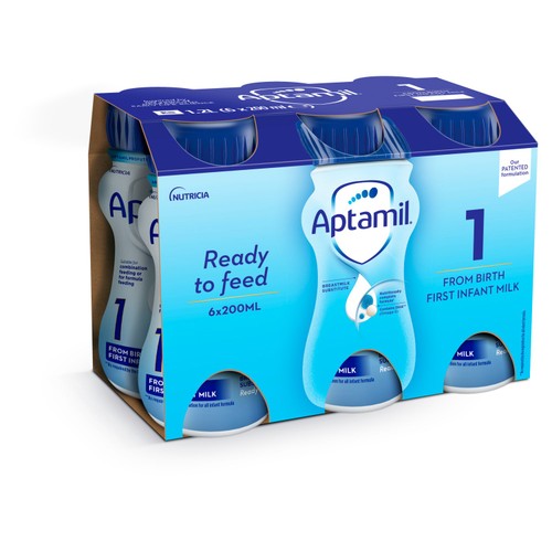Aptamil 1 First Infant Baby Milk Formula Liquid Ready to Feed from Birth