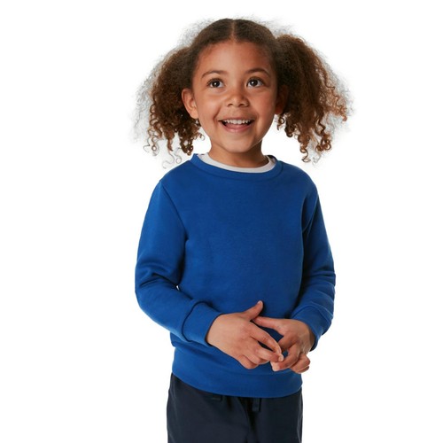 M&S GOODMOVE Unisex Regular Fit School Sweatshirt, 4-5 Years, Royal Blue