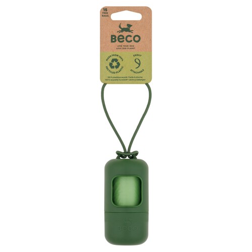 Beco Recycled Plastic Poop Bag Dispenser Ocado