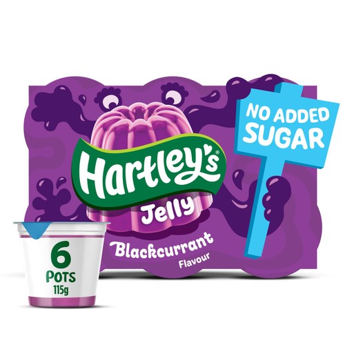 Hartley's No Added Sugar Blackcurrant Jelly Pot Multipack
