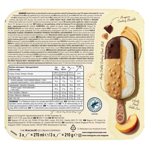 Magnum Signature Peach Ice Cream Sticks