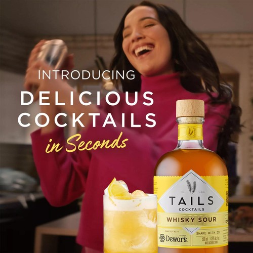 Tails Cocktails Dewars Whisky Sour Premixed Cocktail