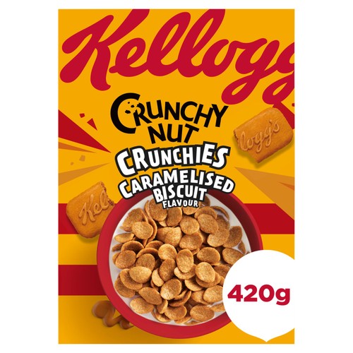 Kellogg's Crunchy Nut Crunchies Caramelised Biscuit Cereal