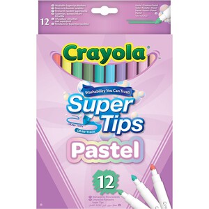 Crayola 24 Supertips, 4yrs+ Ocado