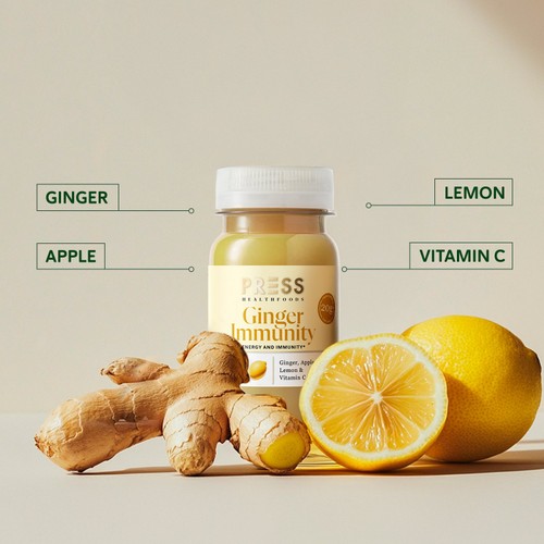 PRESS Healthfoods Ginger Immunity Shot