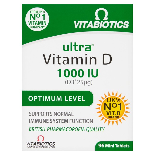 Vitabiotics Ultra Vitamin D 1000 IU Vitamin D Supplement Tablets