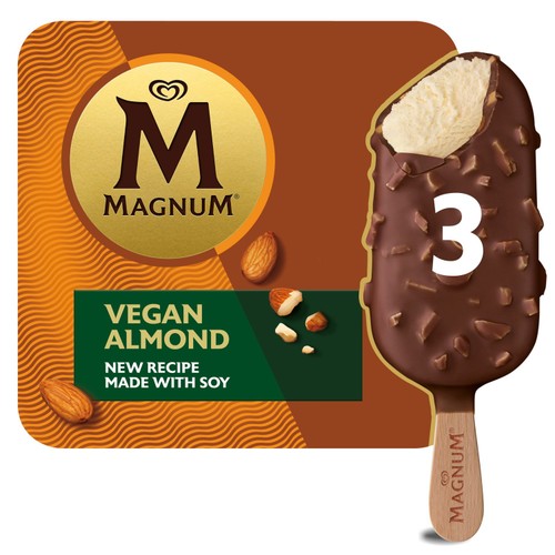 Magnum Vegan Almond Ice Cream Sticks 3x90ml
