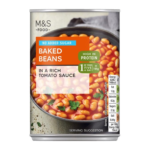M&S No Added Sugar Baked Beans