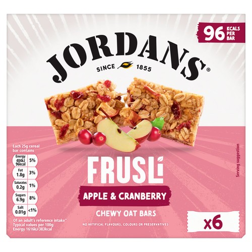 Jordans Frusli Cranberry & Apple Chewy Cereal Bars