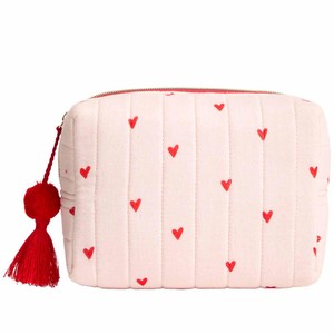 Quilted Wash Bag, Bright Pink