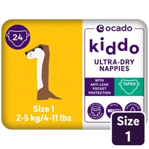Ocado Kiddo Ultra-Dry Nappies Size 1 (2-5kg)