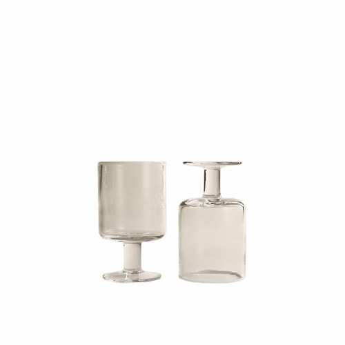 M&S Contrast Rim Wine Glasses, White