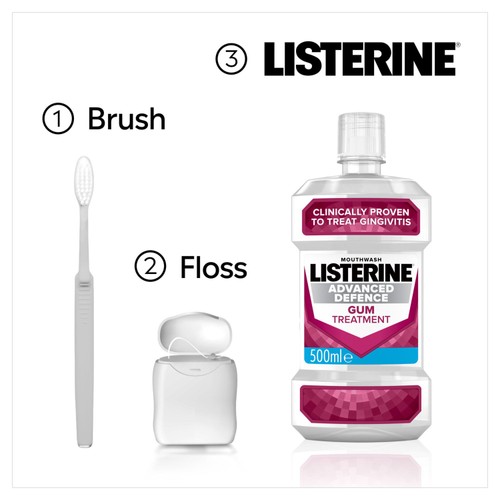 Listerine Advanced Defence Gum Treatment Classic Mouthwash