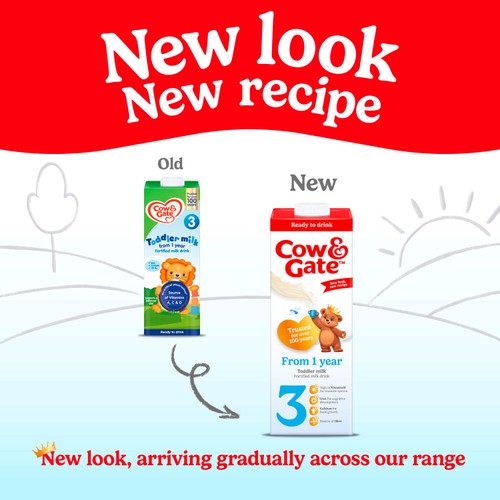 Cow & Gate 3 Toddler Milk Formula Liquid Ready to Feed 1-3 Years