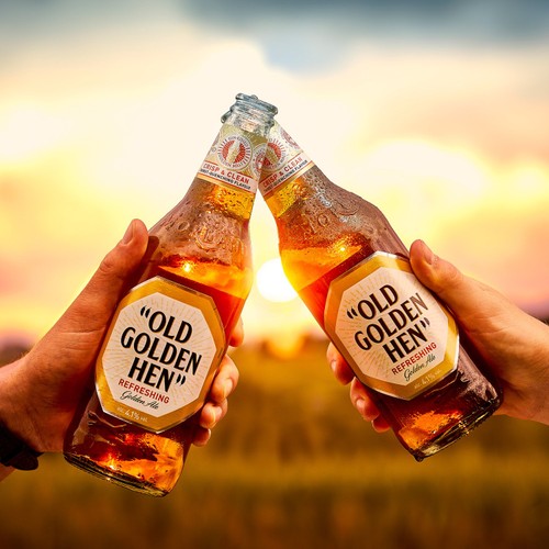 Old Golden Hen Refreshing Golden Ale Beer