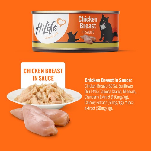 HiLife It's Only Natural Luxury Cat Food - Chicken Breast in Sauce
