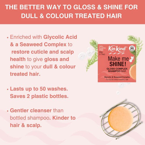 KinKind Make me SHINE! Gloss Complex Shampoo Bar
