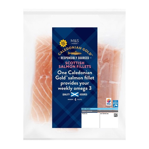 M&S Scottish Salmon Portions Frozen