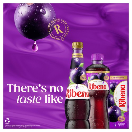 Ribena Blackcurrant Juice Cartons