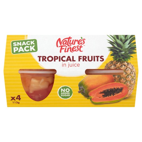 Nature's Finest Fruit Pots Tropical Fruit Salad