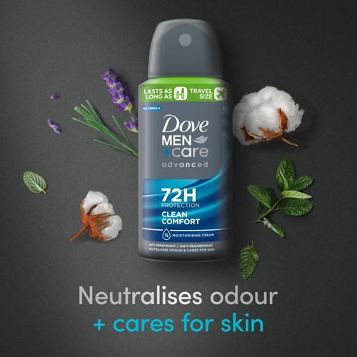 Dove Men+Care Advanced Antiperspirant Deodorant Clean Comfort Travel Size