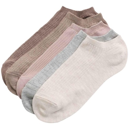 M&S Super Soft Ribbed Trainer Liners, 6-8, Natural