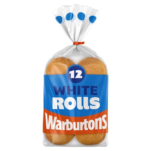 Warburtons 12 White Rolls