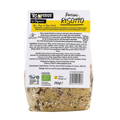 Realfoods Organic Porcini Risotto