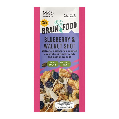 M&S Brain Food Blueberry & Walnut Shot