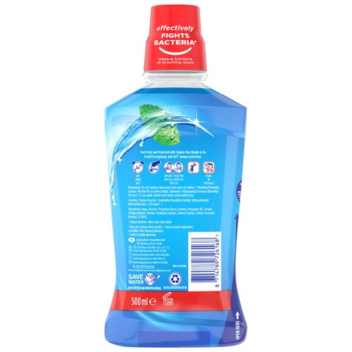 Colgate Plax Cool Mint Mouthwash Alcohol Free 
