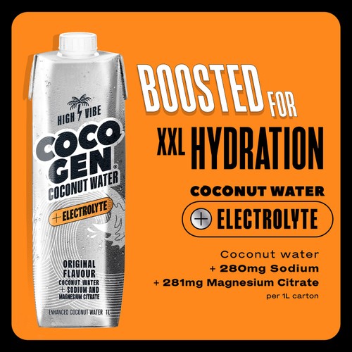 CocoGen Coconut Water + Electrolyte