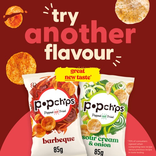 popchips Sour Cream & Onion Sharing Crisps