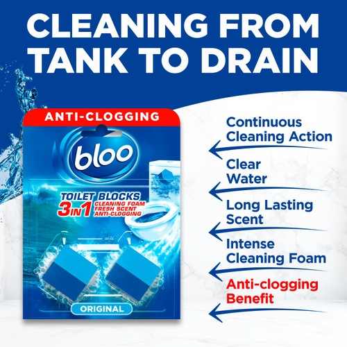 Bloo Original Blue Toilet Rim Blocks