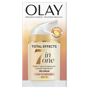 Total Effects SPF15 BB Day Face Cream, Fair to Med. Foundation with Vitamin C. 50ml