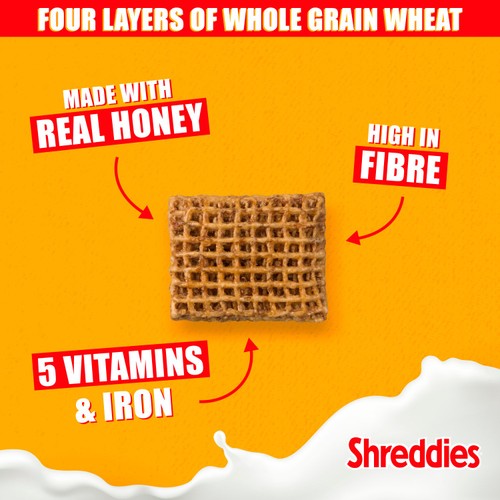 Shreddies Honey Breakfast Cereal