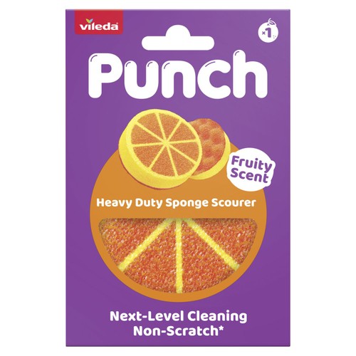 Vileda Punch Heavy Duty Orange Scourer