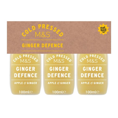 M&S Ginger Defence Ginger & Apple Shot Multipack