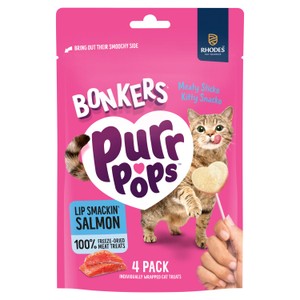 Bonkers Purrpops Cat Treats Freeze Dried Tip-Top Tuna