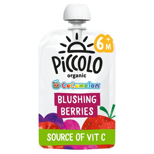Piccolo Organic Blushing Berries Pear & Banana, COCOMELON