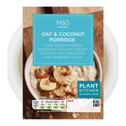 M&S Oat & Coconut Vegan Porridge