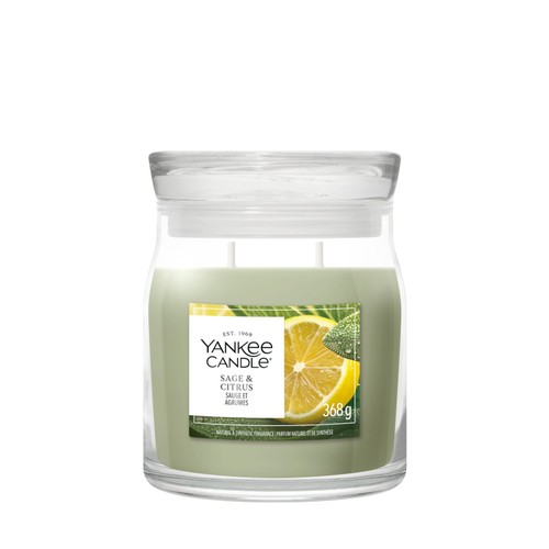 Yankee Candle Sage & Citrus Signature Medium Jar Candle