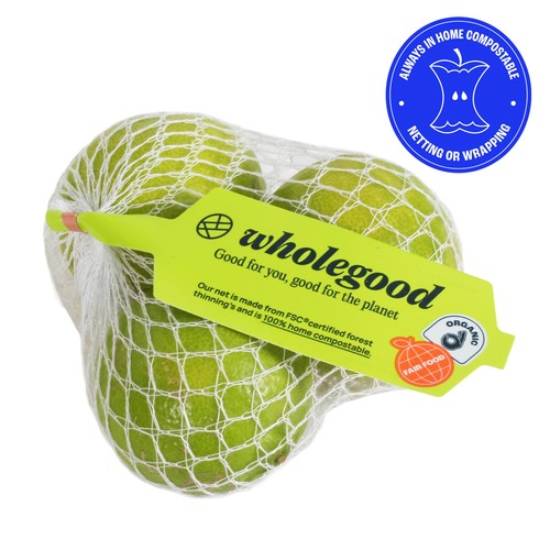 Wholegood Organic Unwaxed Limes
